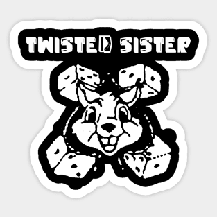 twisted sister rabbit dice Sticker